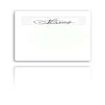 Cartes blanches CR80 avec panneau signature (0,030 pouces)