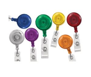 Moulinet rond translucide avec crochet et courroie de vinyle renforcés (34 po.)