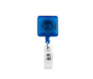 Moulinet carré translucide avec crochet et courroie de vinyle (34 po.)
