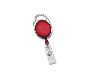 Moulinet mousqueton translucide avec courroie en vinyle (34 po.)