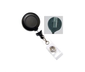 No-Twist Round Badge Reel with Swivel Spring Clip and Vinyl Strap (34 in.)