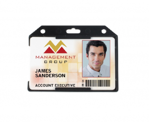 Colored Card Holder with Open-Face - Horizontal - Image 2
