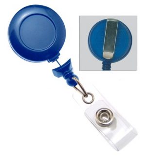 No-Twist Badge Reel with Belt Clip and Clear Vinyl Strap (34 in.) - Image 4