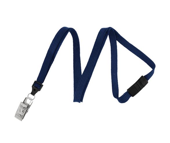 3/8 ADJUSTABLE Breakaway Woven Lanyard with Flat Plastic Hook 