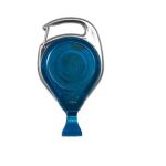 Translucent Blue "Proreel" Carabiner Badge Reel with Card Clip